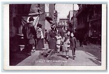 c1905 View Of Street In Chinatown New York City NY Unposted Antique Postcard picture