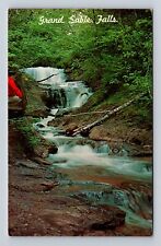 Grand Marais MI-Michigan, Grand Falls Of The Sable River, Vintage Postcard picture
