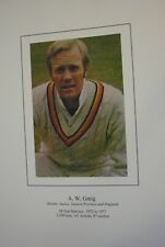 Cricket Memorabilia  A signed colour photograph of Tony Greig   picture