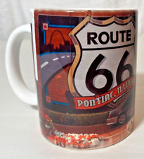 US Route 66 Pontiac, Illinois 1985 Mustang Artwork Coffee Mug Tea Cup 16 oz picture