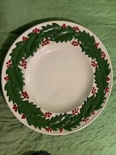 1973 Leisuramics Inc Large Holly Platter picture
