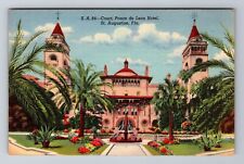 St. Augustine FL-Florida, Ponce De Leon Hotel Courtyard, Vintage Postcard picture