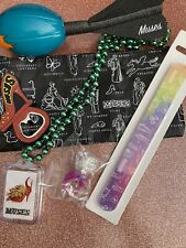 2024 KREWE OF MUSES SET OF 6 BAG, FOOTBALL, LIGHTED BEAD AND RING, FILE, OPENER picture
