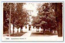 1918 Graded School Building Brandon Vermont VT RPPC Photo Antique Postcard picture