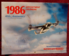 1986 Bell Helicopter Calendar 40th Anniversary of Commercial Helicopters picture