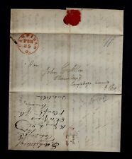 1845 Letter Canfield OH Atty & Politico Elisha Whittlesey AMAZING SLAVE CONTENT picture