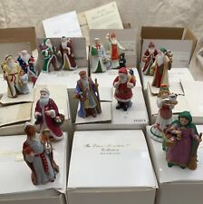 *Complete Set* 1994 The Lenox Miniature Santa Collection Figurines - Set of 14 picture