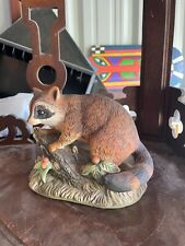 Vintage HOMCO MASTERPIECE Porcelain Hand-Painted Raccoon Figurine  #1247 picture