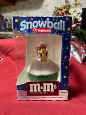 M&M's MM's Snowball Ornament Green Base  picture