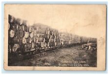 1908 Cotton By Train Loads Shipped from Elk Oklahoma OK McCrea PA Postcard  picture