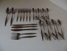 utica stainless u.s.a. flatware satin rose 26 pieces picture