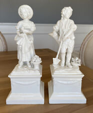 Set of 2 - A Mottahedeh Design - 11.25” Boy & Girl Seasons Figurines - Italy picture