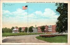 Postcard OH Dayton - New Flag Staff and Barracks - Soldier's Home picture