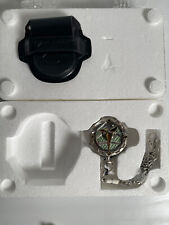Franklin Mint Star Trek Klingon Emblem Pocket Watch With Leather Case picture