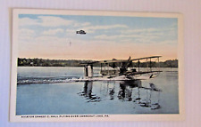 Ernest C Ernie Hall Biplane Early Aviation Airplane Postcard Conneaut Lake PA picture