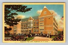 Poughkeepsie NY-New York, Panoramic Poughkeepsie High School Vintage Postcard picture