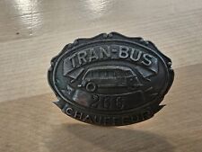 Vintage Antique TRANS-BUS Co. NUMERED 266 BADGE CHAUFFEUR 1930s picture