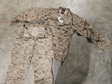 USMC MARPAT Uniform DESERT SET Combat Shirt Pant MEDIUM REGULAR (GOOD CONDITION) picture
