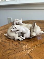 Lladro Porcelain Playful Piglets Pig 5228 Figurine. Excellent condition picture