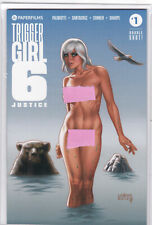 TRIGGERGIRL 6 Justice #1 NM JOE LINSNER Kickstarter Exclusive RARE Variant 2023 picture