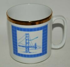 Vintage MINTY Steel Bridge Forum Architect Golden Gate Bridge SF Coffee Mug Rare picture