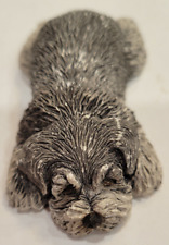 SANDRA BRUE Vtg Signed 1988 Sandicast S47 Lil’ Snoozers Dog Figurine 