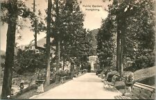 Vtg Postcard 1910s - Public Garden, Hongkong Turko-Egyptian Tobacco Store Pub picture