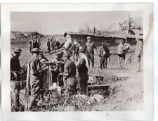 1918 33rd Division 132th Infantry Donkeys Carry Water La Claire France Photo picture