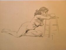 FRANK FRAZETTA LARGE LIFE DRAWING PENCILS SIGNED WITH COA picture