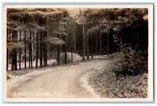 A Drive In Peterborough New Hampshire NH Dirt Road And Trees RPPC Photo Postcard picture