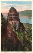 Postcard OR Columbia River Oregon St Peters Dome White Border Vintage PC J6810 picture