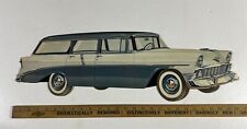 Vtg 1956 Chevrolet Station Wagon 27” x 8.5” Chevy Dealership Showroom Sign picture