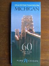 NEW Michigan Official 2023 State Transportation Road Map 60 Anniversary Sault St picture