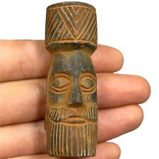 Old Antique Sassanian King Head Figure picture