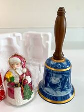 2 Bells Avon 2002 Mr. Claus Santa & Kaiser Collector’s Christmas Nativity 1978 picture