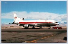 Airplane Postcard Trans World Airlines TWA Lockheed L-1011-1 Tristar EG16 picture