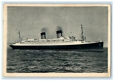 1952 S.S Steamer Île de France Paquebot Line Southampton NY Vintage Postcard picture
