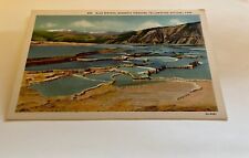 Blue Springs Mammoth Terraces Yellowstone Natl.  Park Wyoming Vintage Postcard picture