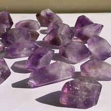 1LB Nature Amethyst Quartz Crystal Polytope Mineral point Healing Stone 8-10PCS picture