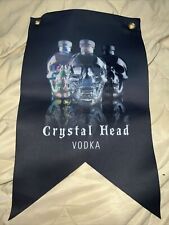 Crystal Head Vodka Hanging Flag (double Sided)  USA 12 By 19 Inch picture