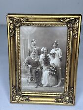 Antique Victorian Family Portrait In Ornate Gold Frame – Timeless Elegance picture