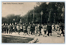 c1940's Parade of Royal Kathin Procession Bangkok Thailand Vintage Postcard picture