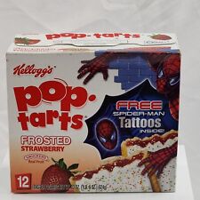 Vtg Kellogg's POP-TARTS Frosted Strawberry 2002 Spider-Man Movie Advertising New picture