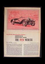 1920 Mercer vintage Graphic History Pictorial picture