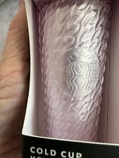 NEW Starbucks Cold Cup Pink Cup Ornament Keychain 2024 Cherry Blossom picture