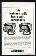1962 Aerotron 2-way radio police fire radio illustrated vintage trade print ad picture
