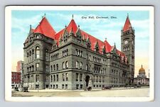 Cincinnati OH-Ohio, City Hall, Antique, Vintage Souvenir Postcard picture