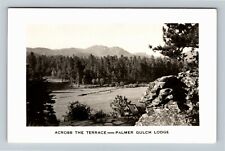 RPPC Across The Terrace, Palmer Gulch Lodge c1959 Vintage Postcard picture