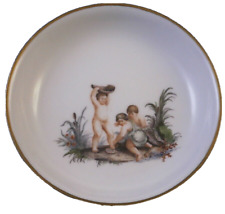 Antique 1730s Meissen Porcelain Putti w/ Seashells Saucer Porzellan Unterteller picture