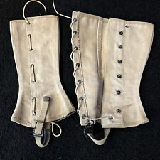Gregory & Read Vintage Spats Gaiters 3/12/43 WWII 1943 Military Leggings Size 3 picture